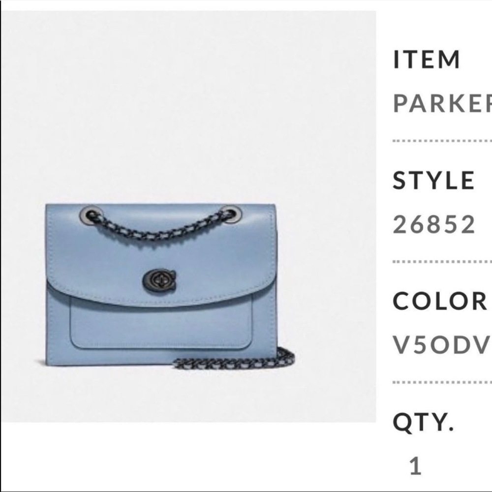 Coach blue bag